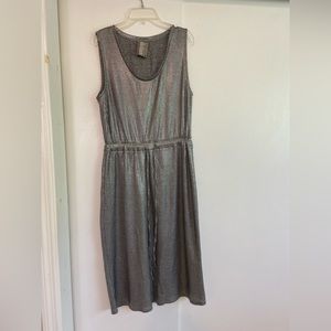 Dolan Left Coast Collection Metallic Silver Dress